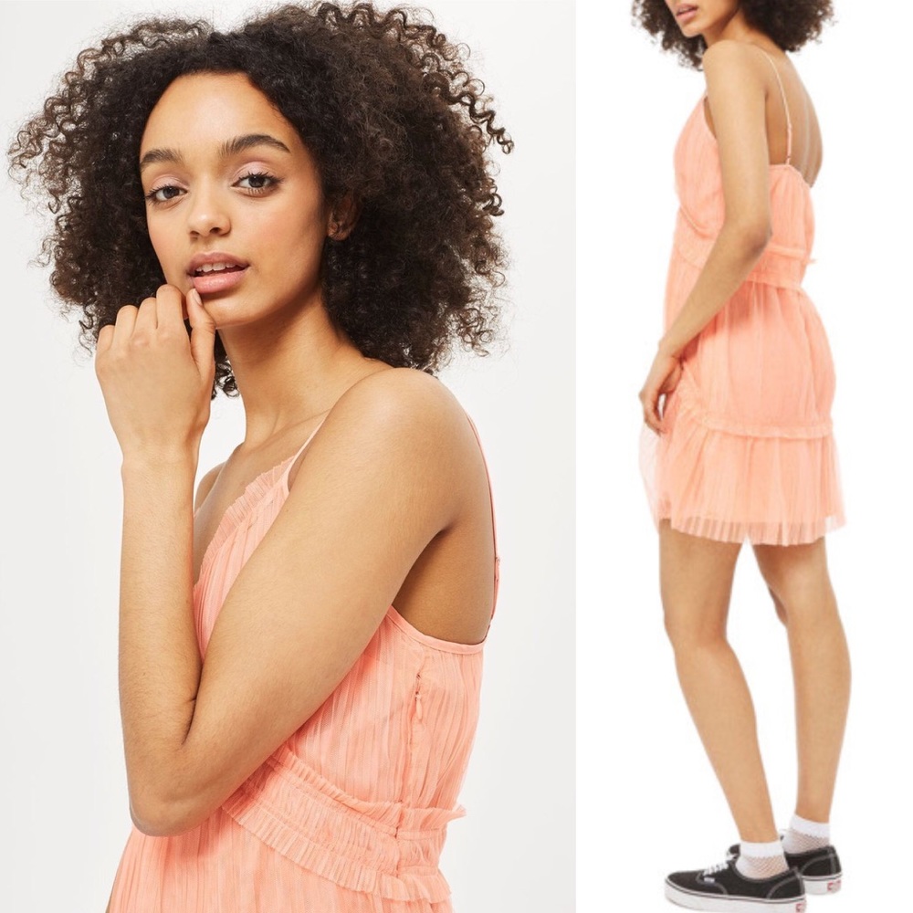 Topshop Layered Tulle Slipdress . Please look at the last two photos.
